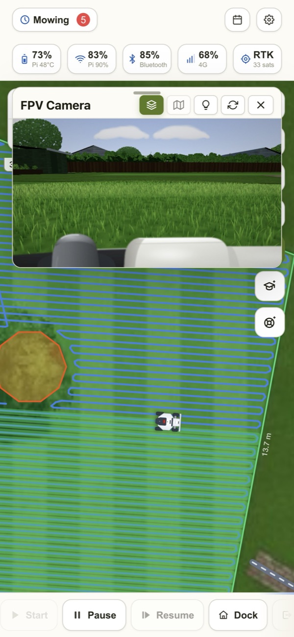 Step 1: Mowing as usual