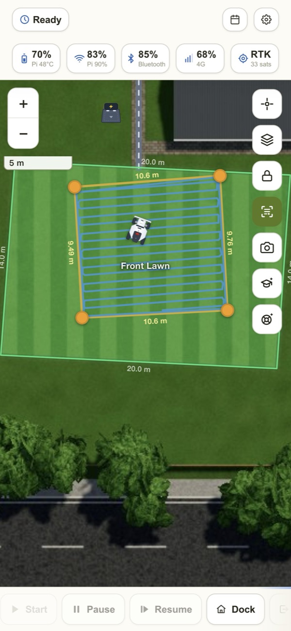 Draw a spot in the LuLuMate app